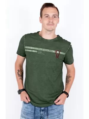 Herren-T-Shirt KIXMI RICKY MILITÄR