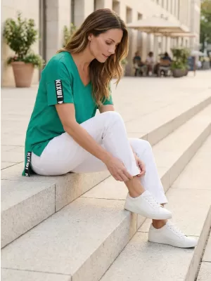 Damen-T-Shirt KIXMI RANYA GRÜN