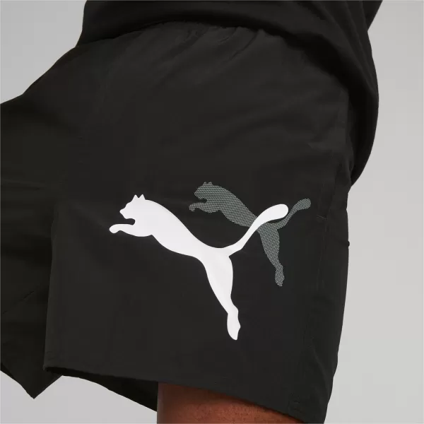  Herrenshorts PUMA ESS+ LOGO POWER CAT WOVEN SHORTS 5 673382-01 SCHWARZ 