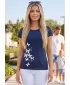 Dámské triko ALTISPORT CARRYOVER ALW134/PUSTA NÁMOŘNÍ MODRÁ