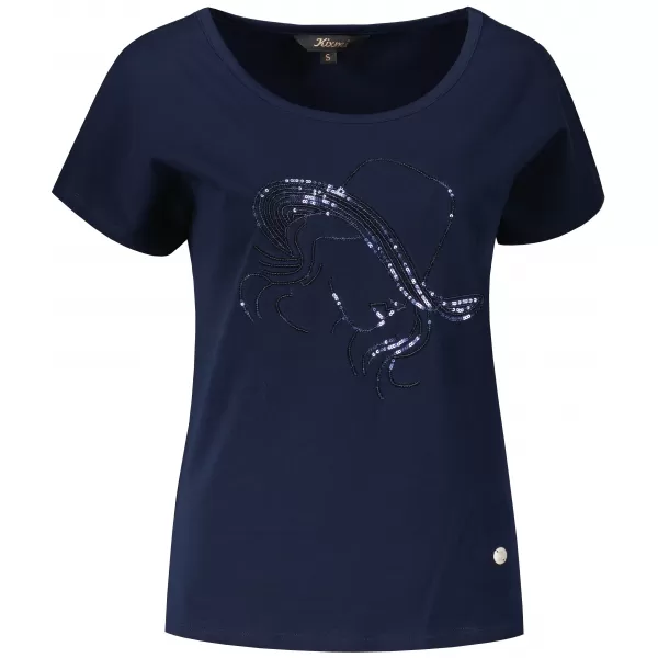  Damen-T-Shirt KIXMI ROCCA DUNKELBLAU 