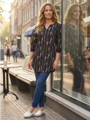 Damen-T-Shirt KIXMI ROSALIA SCHWARZ