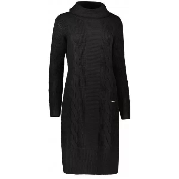  Langer Damenpullover ALTISPORT BELLA SCHWARZ 