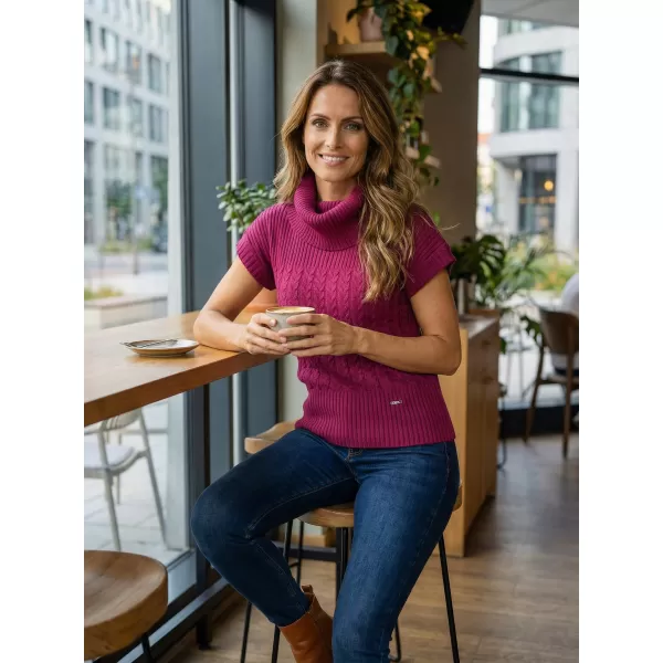  Damen-Strickweste KIXMI RAISA BURGUND 