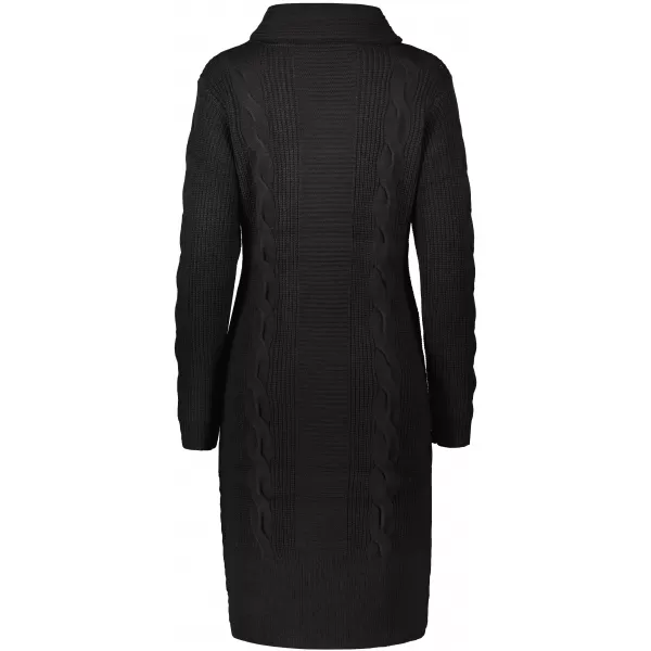  Langer Damenpullover ALTISPORT BELLA SCHWARZ 