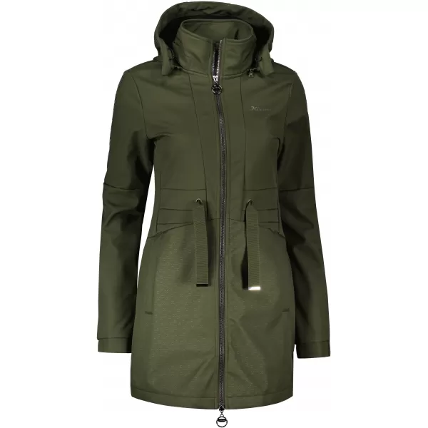  Softshell-Mantel für Damen KIXMI RHODIE MILITÄR 