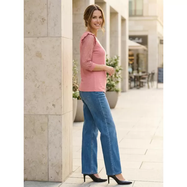  Damen-T-Shirt KIXMI REBECA DUNKELPINK 
