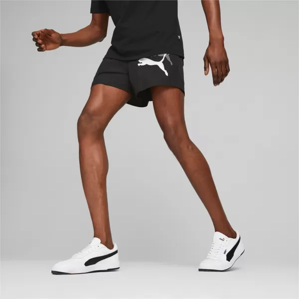  Herrenshorts PUMA ESS+ LOGO POWER CAT WOVEN SHORTS 5 673382-01 SCHWARZ 
