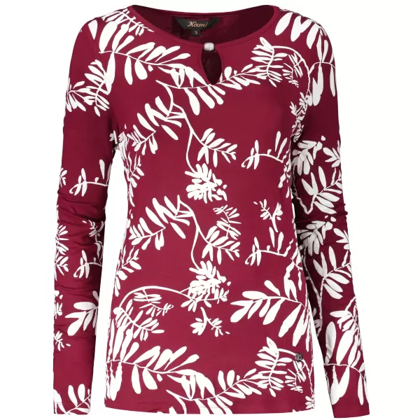 Damen-T-Shirt KIXMI ROAN BURGUND 