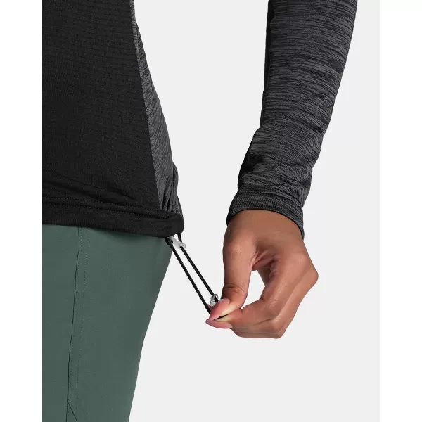  Fleece-Sweatshirt für Damen KILPI SEVELEN-W TL0203KI SCHWARZ 