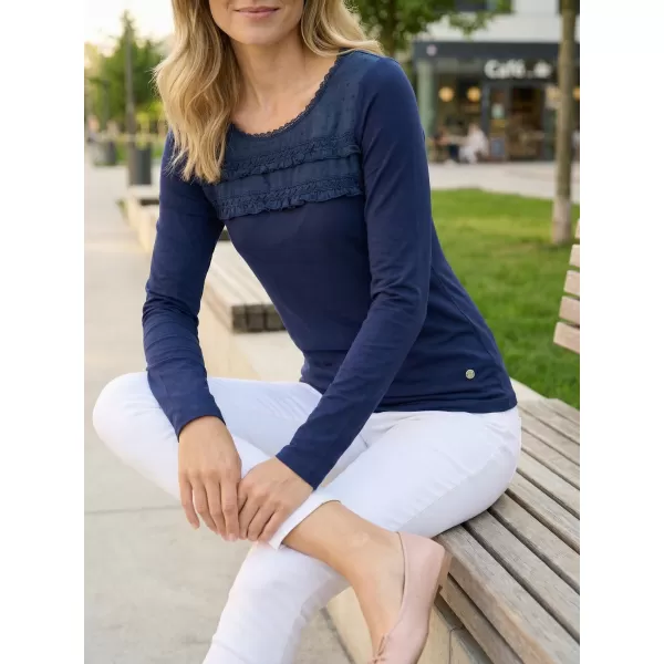  Damen-T-Shirt KIXMI RACHEL DUNKELBLAU 