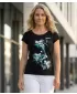 Damen-T-Shirt ALTISPORT ALW179122 SCHWARZ UND BLAU