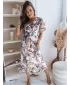 Kleid DSTREET LUNNA EY2306 WEIß -VIOLETT