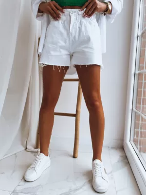 Frauen -Denim -Shorts DSTREET CHLOE SY0296 WEIß
