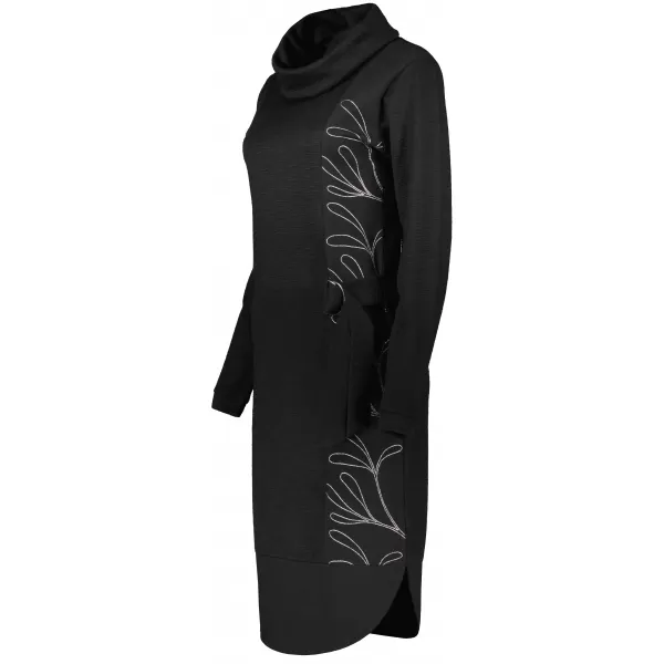  Sweatshirt-Kleid für Damen KIXMI RENIE SCHWARZ 