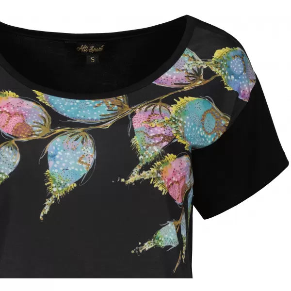  Damen-T-Shirt ALTISPORT BAILA SCHWARZ 