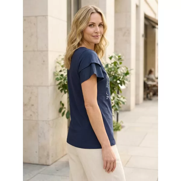  Damen-T-Shirt KIXMI RIANNA DUNKELBLAU 