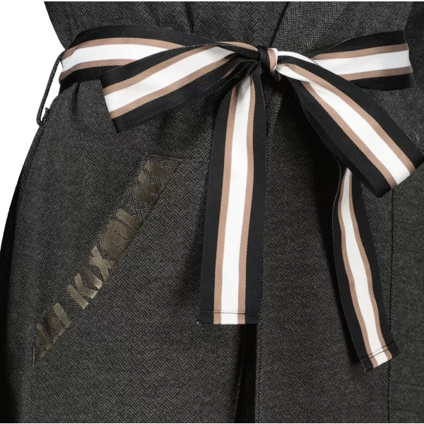  Langes Damen-Sweatshirt KIXMI ROSAMUNDA DUNKELGRAU MELIERT 