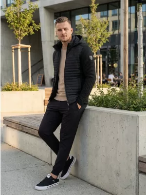 Herren-Softshelljacke KIXMI RAFAEL SCHWARZ