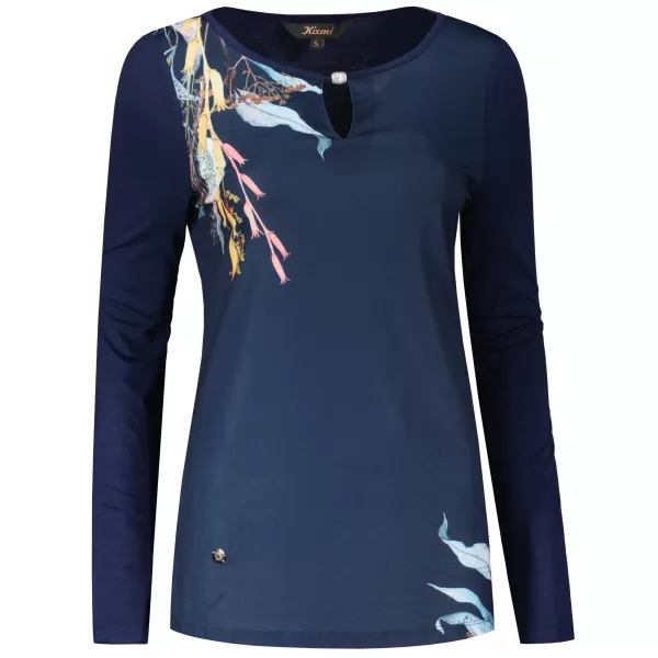  Damen-T-Shirt KIXMI RENANA DUNKELBLAU 