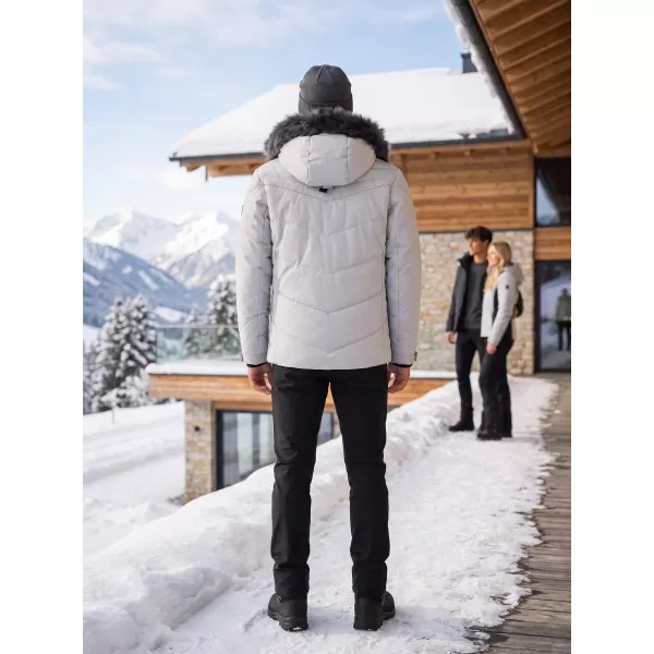  Herren-Winterjacke ALTISPORT BALDER HELLGRAU 