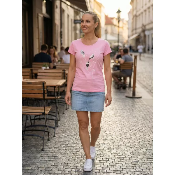  Dámské triko ALTISPORT CARRYOVER ALW182122 SVĚTLE RŮŽOVÁ 
