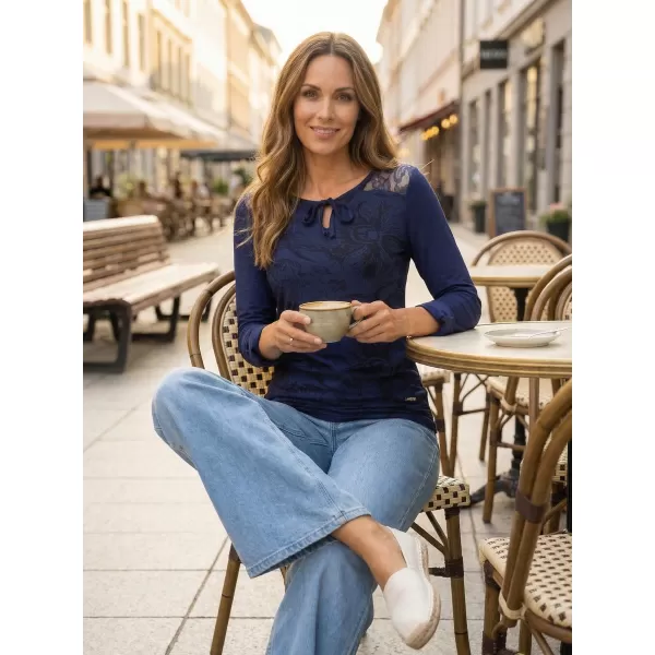  Damen-T-Shirt ALTISPORT BELINDA DUNKELBLAU 