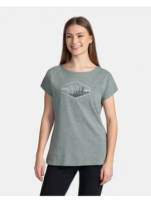 Damen-T-Shirt KILPI NELLIM-W TL0363KI DUNKELGRÜN