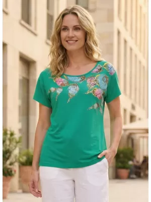 Damen-T-Shirt ALTISPORT BAILA GRÜN