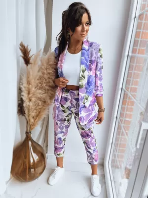 Damenhosen DSTREET FLOWER UY1470 LILA