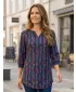 Damen-T-Shirt KIXMI ROSALIA DUNKELBLAU