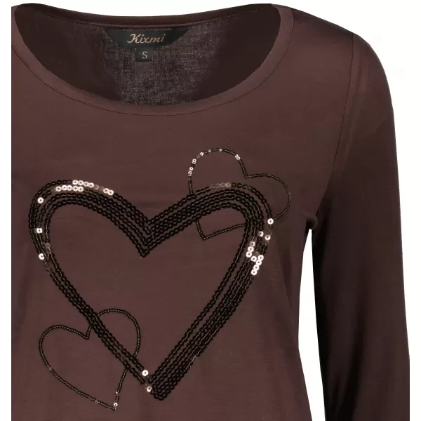  Damen-T-Shirt KIXMI RAIMY BRAUN 