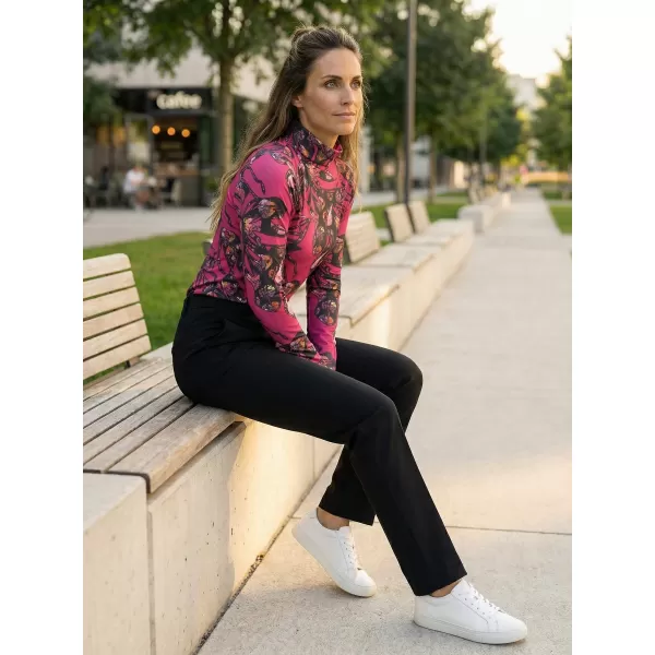  Rollkragenpullover für Damen KIXMI RINA ROSA 