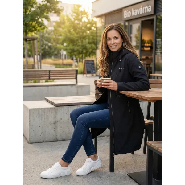  Softshell-Mantel für Damen KIXMI RITA SCHWARZ 