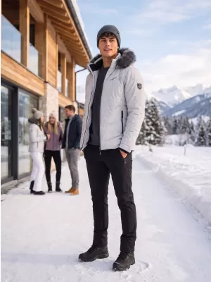 Herren-Winterjacke ALTISPORT BALDER HELLGRAU