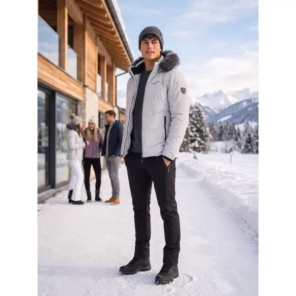  Herren-Winterjacke ALTISPORT BALDER HELLGRAU 