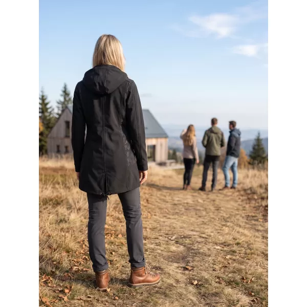  Softshell-Mantel für Damen ALTISPORT MAGGA LCTB220 SCHWARZ 