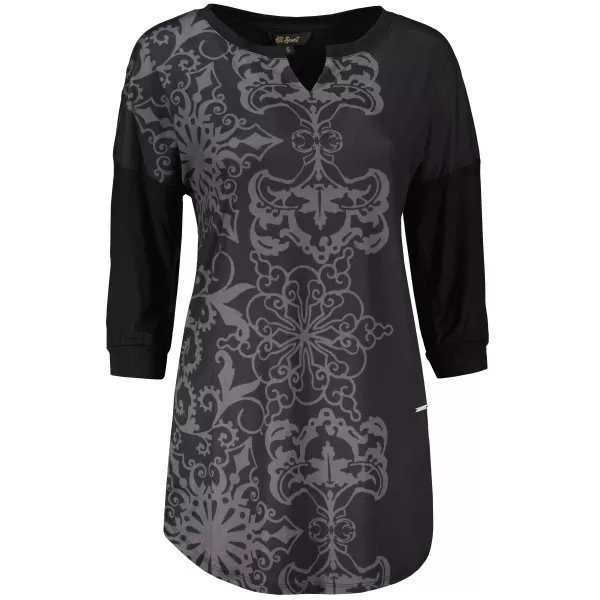  Damen-T-Shirt ALTISPORT BLANCH SCHWARZ 