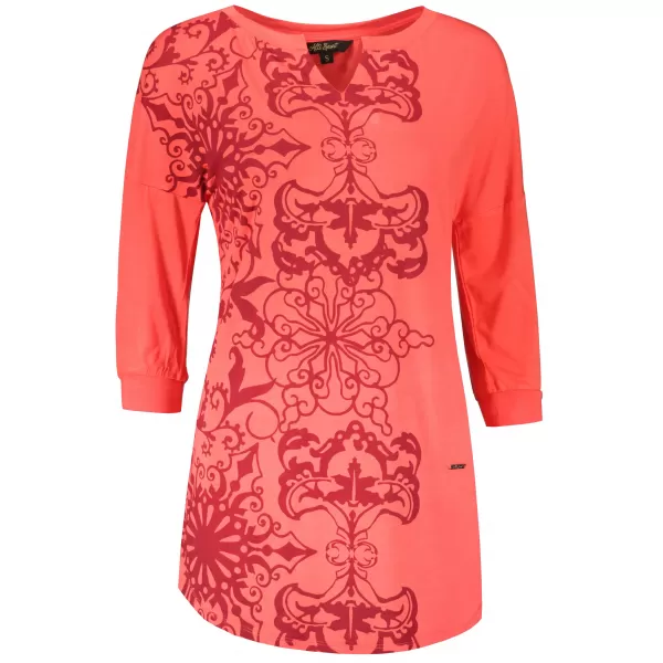  Damen-T-Shirt ALTISPORT BLANCH LACHS 