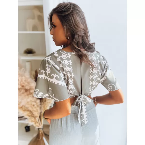  Damen Top DSTREET AZTEC MARK RY2225 GRÜN 