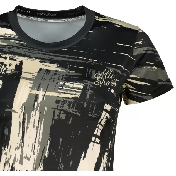 Hochwertiges Funktions-T-Shirt für Damen ALTISPORT VOJ/ALW010TR01 SCHWARZ BRAUN 