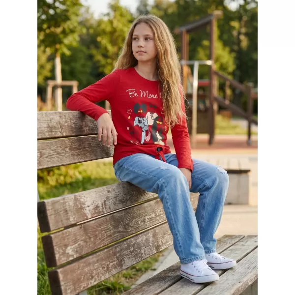  Mädchen-T-Shirt mit langen Ärmeln SAM 73 VADANIA KT 505 ROT 