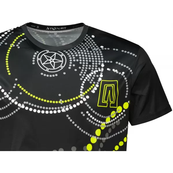  Premium-T-Shirt für Herren ALTISPORT VOJ/ALM003TR01 SCHWARZ UND GELB 
