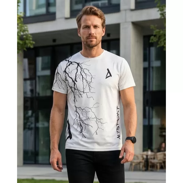  Premium-T-Shirt für Herren ALTISPORT VOJ/ALM004TR01 WEIß 