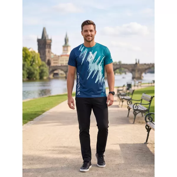  Hochwertiges Funktions-T-Shirt für Herren ALTISPORT VOJ/ALM006TR01 KEROSIN/BLAU 