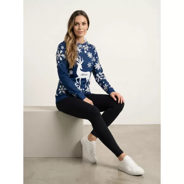  Premium-Sweatshirt für Damen ALTISPORT VOJ/ALWVN5MI01 NAVY BLAU 