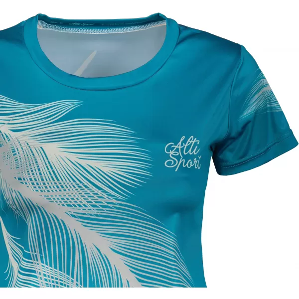  Hochwertiges Funktions-T-Shirt für Damen ALTISPORT VOJ/ALW001TR01 SMARAGD/GRAU 