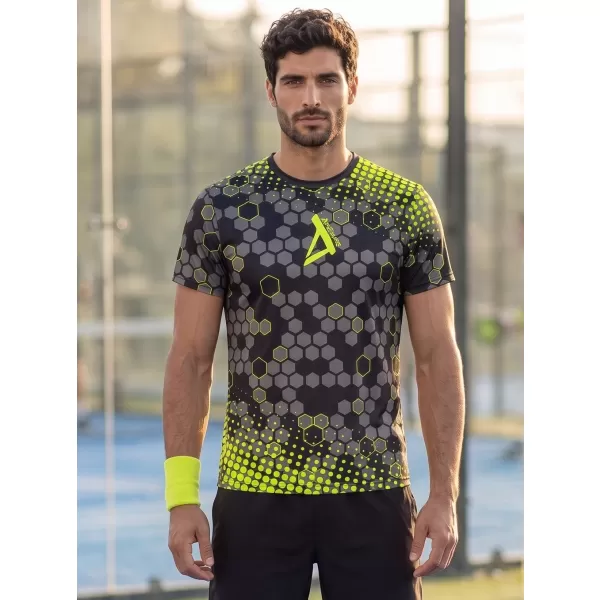  Hochwertiges Funktions-T-Shirt für Herren ALTISPORT VOJ/ALM005TR01 SCHWARZ UND GELB 