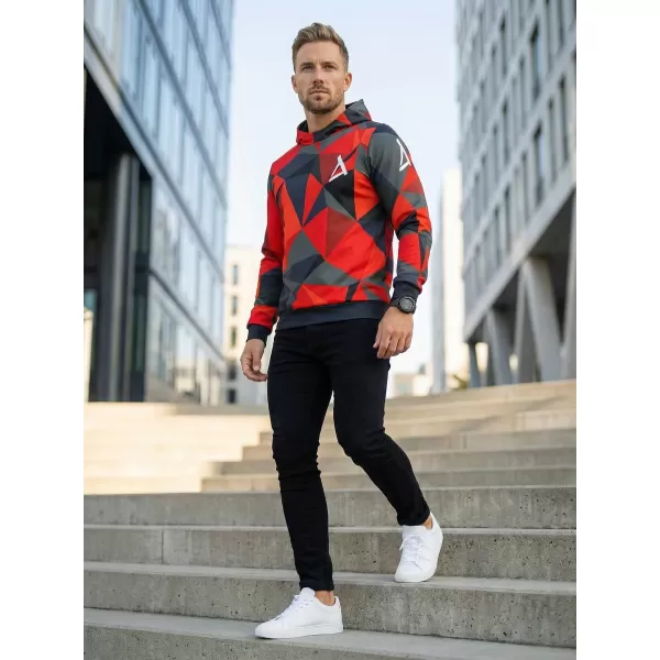  Premium-Sweatshirt für Herren ALTISPORT VOJ/ALM007MI01 ROT 