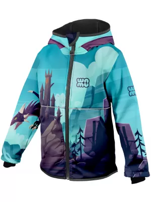 Baby Softshell Jacke WAMU DRAGON FANTASY BLAU